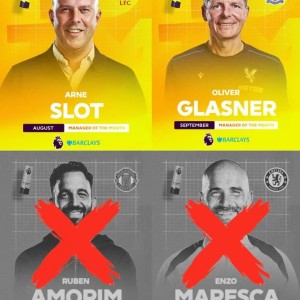 db体育官网-瓜帅塔帅本赛季还未拿过！此前2个月最佳主帅均下课 12月是埃梅里